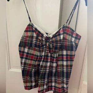 Jcrew summer plaid tank top